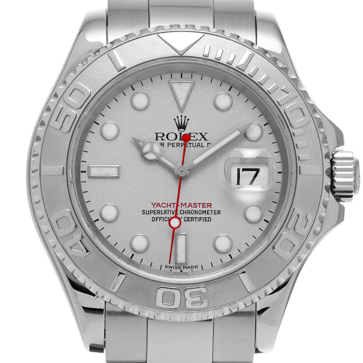 Yacht-Master Rhodium 16622 F (manufactured circa 2004) Gray ROLEX Men's [Pre-Owned].