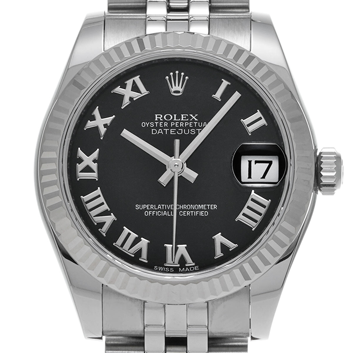 DATE JUST 31 178274 Random Serial Black ROLEX Unisex [Pre-owned].