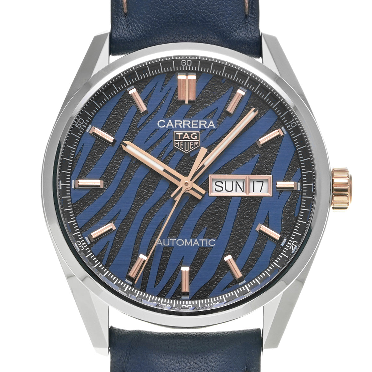 CARRERA Calibre 5 Year of the Tiger Limited Edition Day Date WBN2050.FC6506 Blue TAG HEUER Mens [Pre-owned]