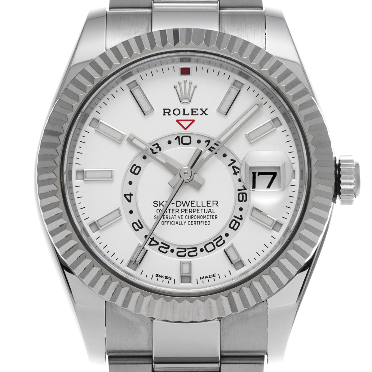 SKYDWELLER 326934 Random Serial White ROLEX Men's [Pre-Owned].