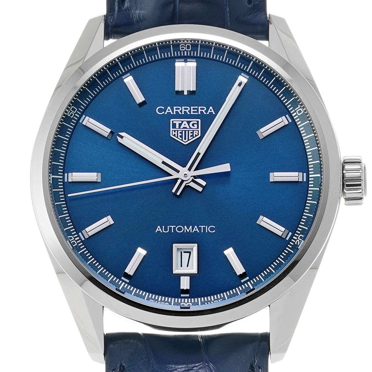 CARRERA DATE WBN2112.FC6504 Blue TAG HEUER Men's [Pre-Owned].