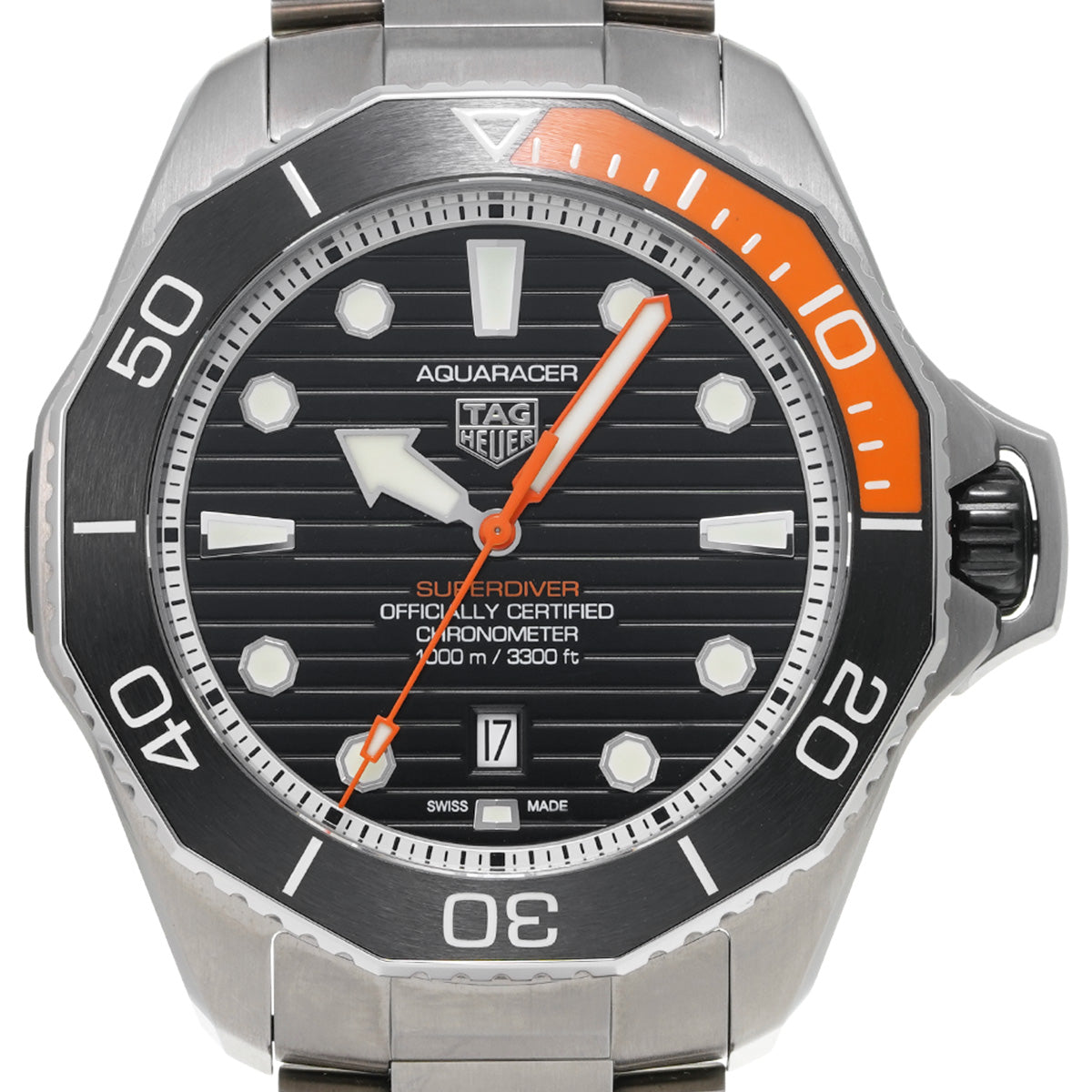 Aquaracer Professional 1000 Super Diver WBP5A8A.BF0619 Black TAG HEUER Men's [Pre-Owned].