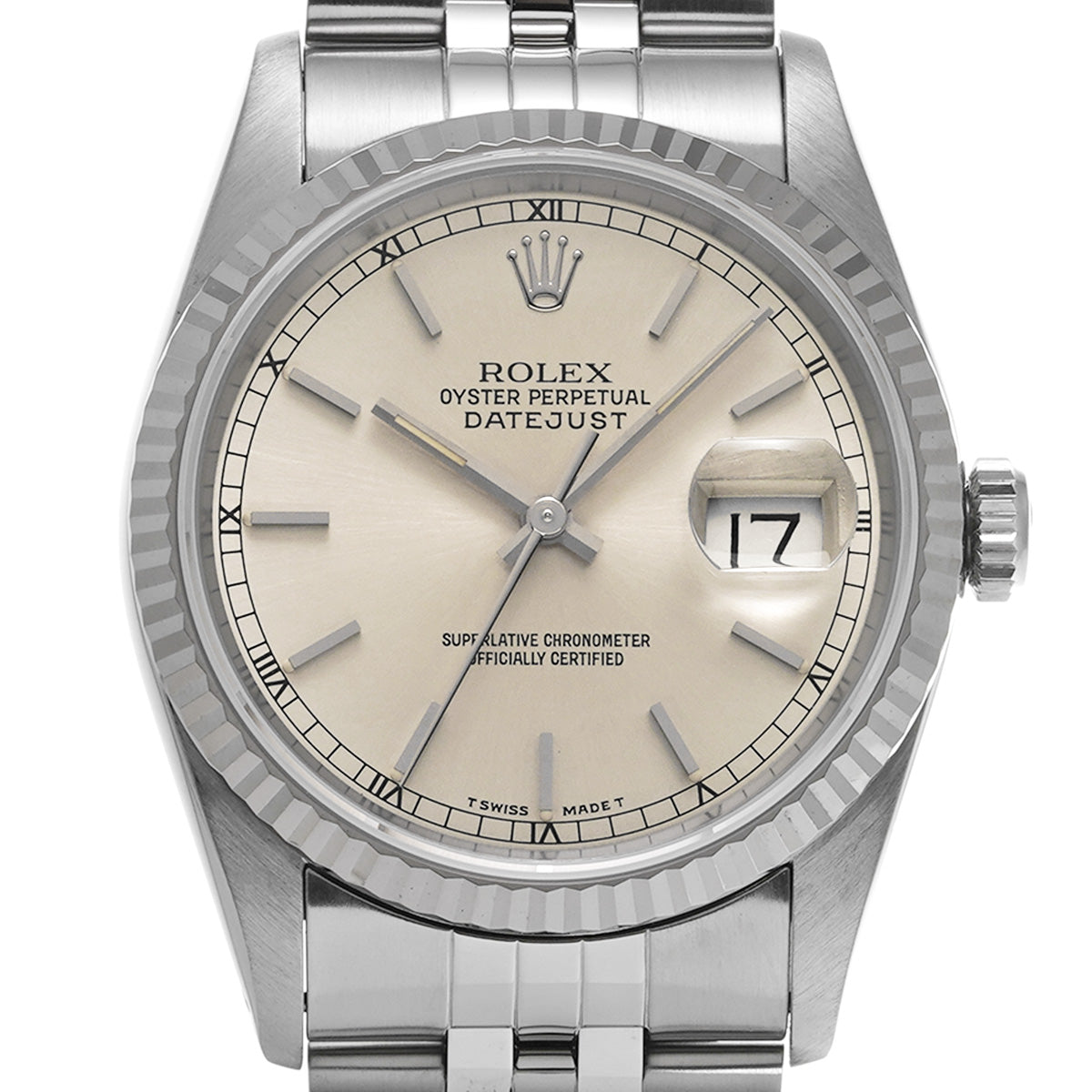 DATE JUST 16234 X (manufactured circa 1993) Silver ROLEX Men's [Pre-Owned].