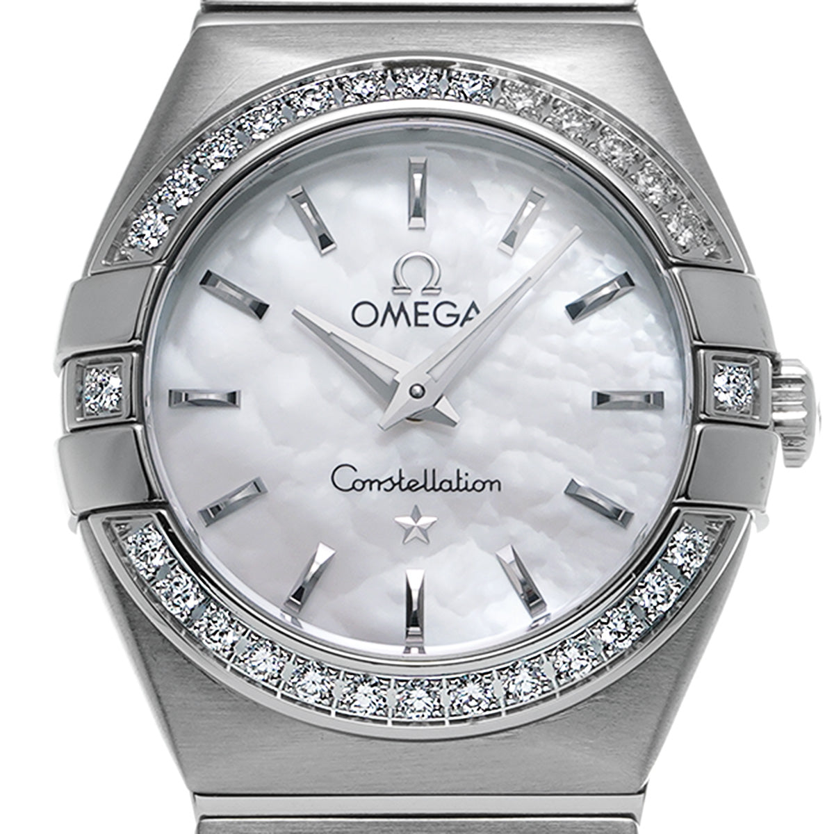 Constellation Quartz 123.15.24.60.05.001 White MOP OMEGA Ladies [Pre-owned].