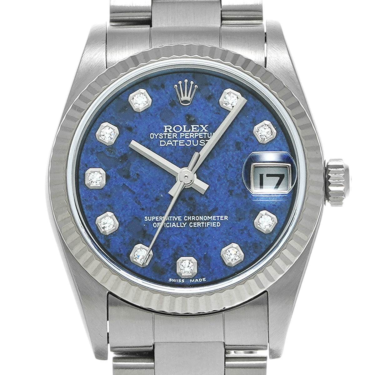 DATE JUST 78274G A (manufactured circa 1999) Sodalite/Diamond ROLEX Unisex [Pre-Owned].