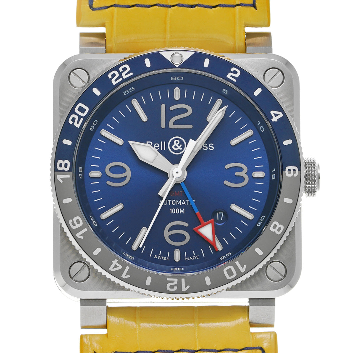 BR03-93 GMT Blue BR0393-BLU-ST/SCA Blue Bell &amp; Ross Men's [Pre-owned]