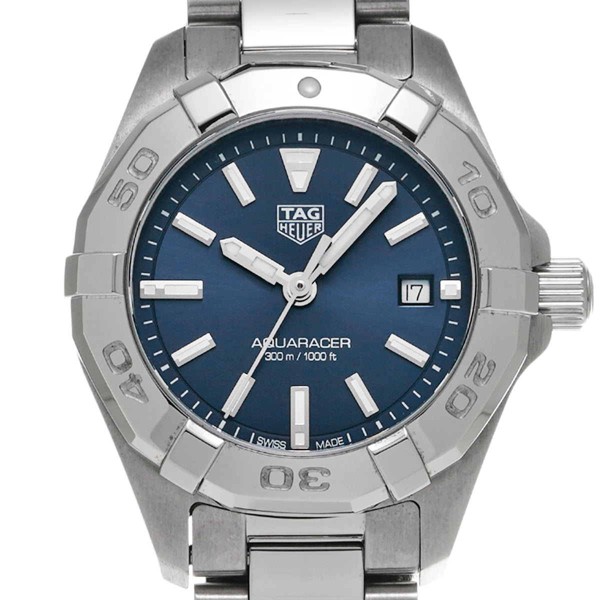 Aquaracer Quartz WBD1412.BA0741 Blue TAG HEUER Ladies [Pre-Owned]