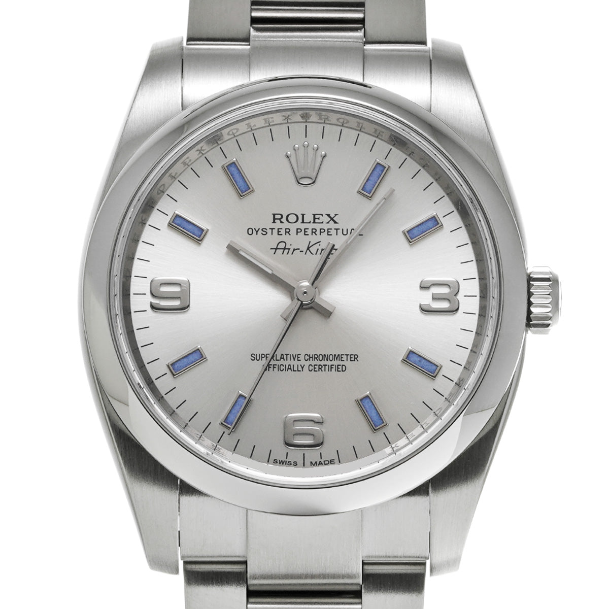 Air-King 114200 Random Serial Silver ROLEX Men's [Pre-owned].