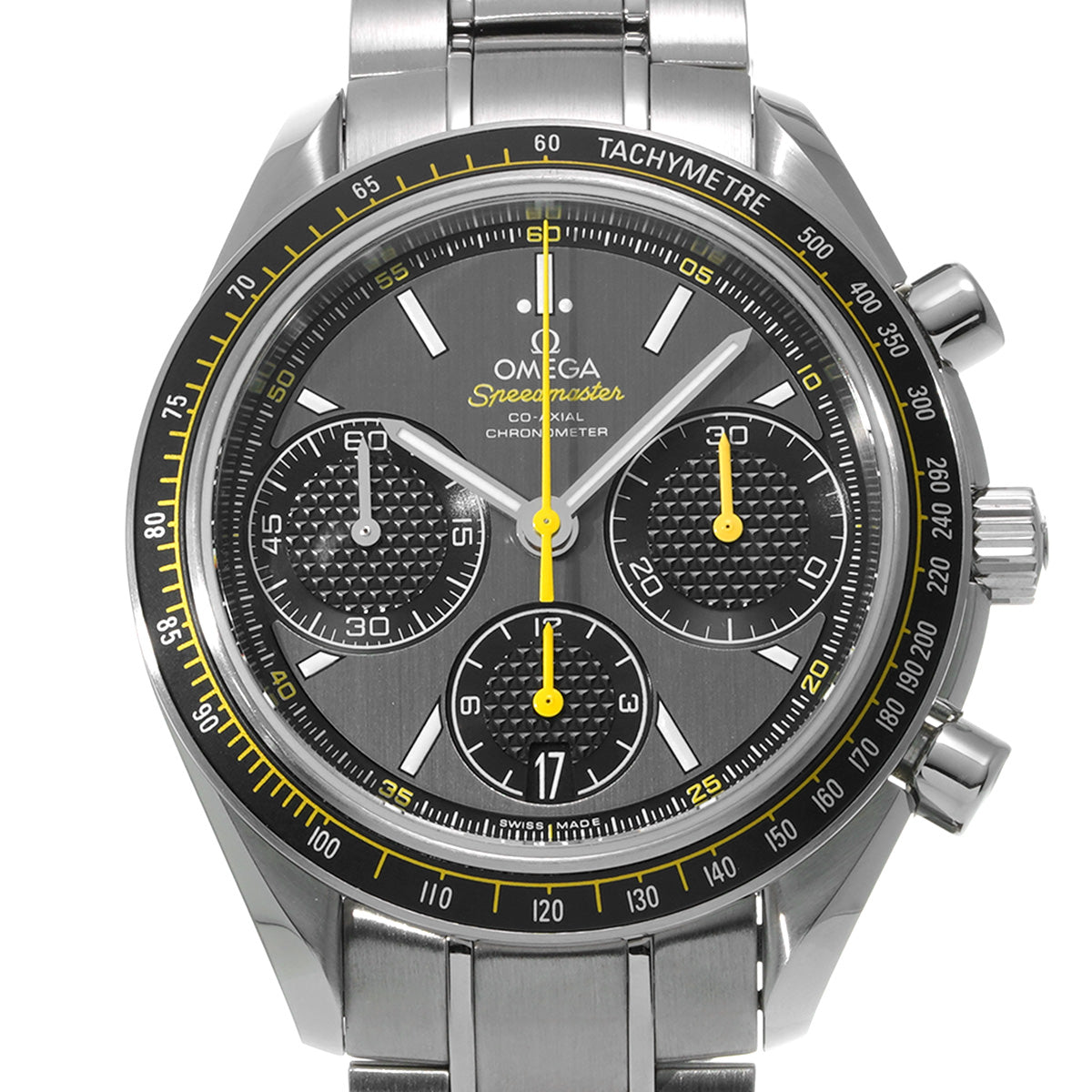 Speedmaster Racing Co-Axial 326.30.40.50.06.001 Gray/Black OMEGA Men's [Pre-Owned].