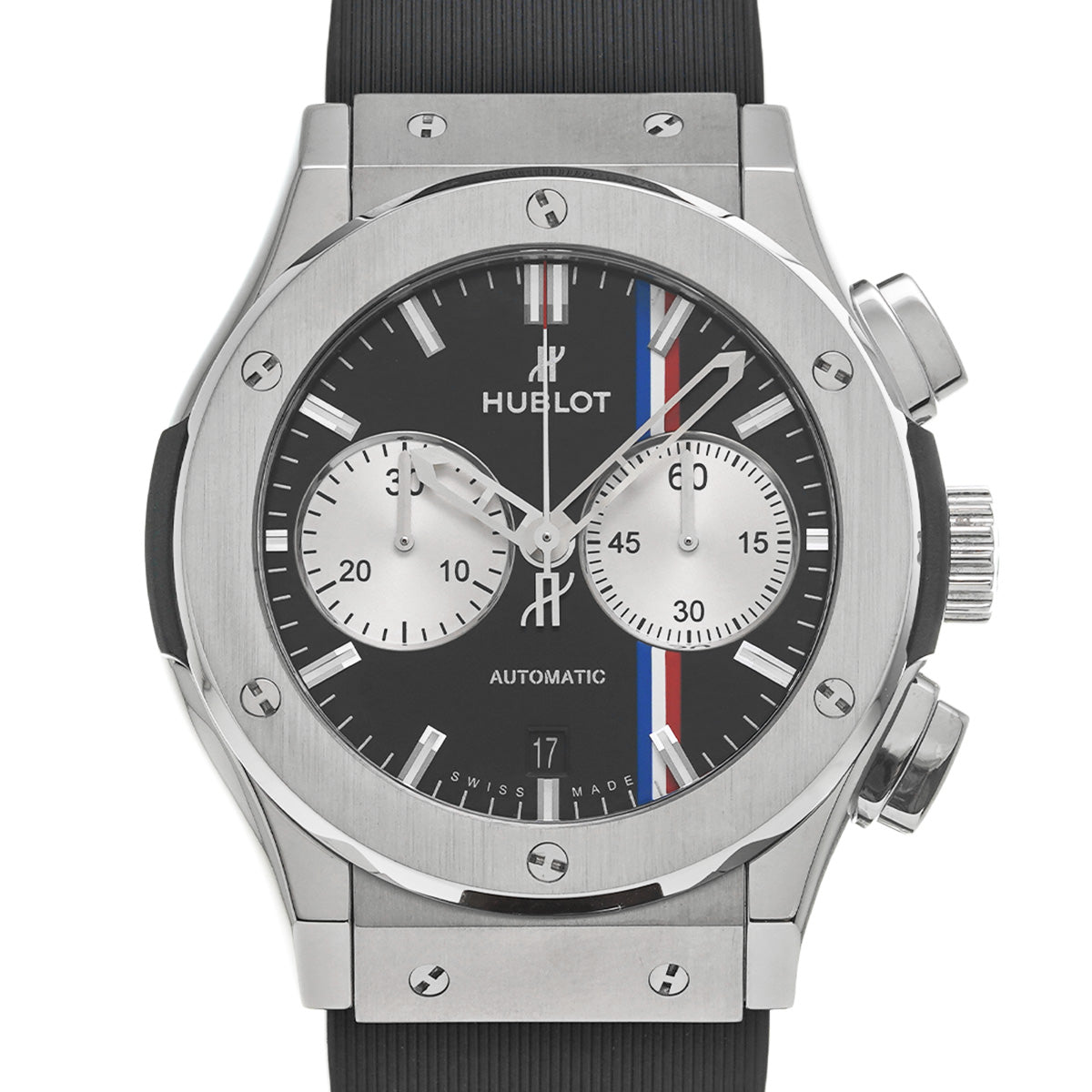 Classic Fusion Titanium Chronograph Tour Auto 521.NX.1472.VR.TRA14 Black HUBLOT Men's [Pre-owned]
