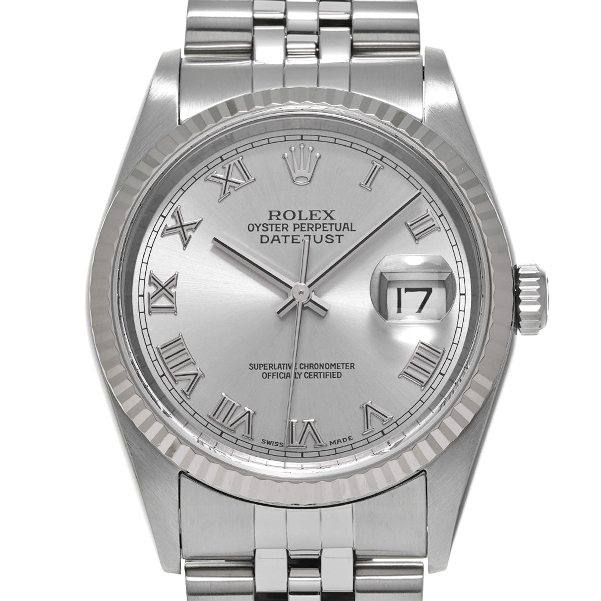 DATE JUST 16234 Y (manufactured circa 2003) Silver ROLEX Men's [Pre-Owned].