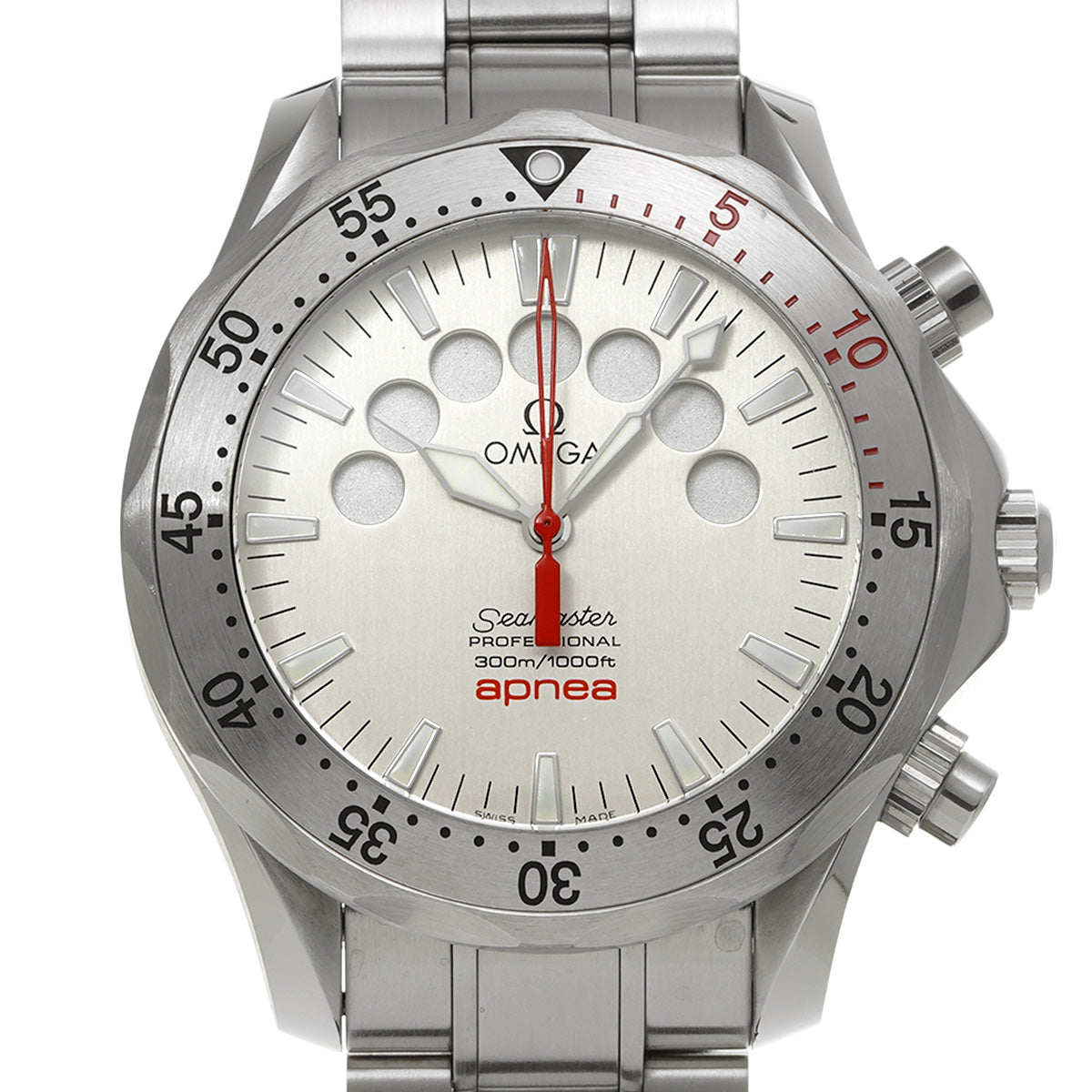Seamaster 300 Apnea Jacques Mayol 2595.30 Silver OMEGA Men's [Pre-owned].