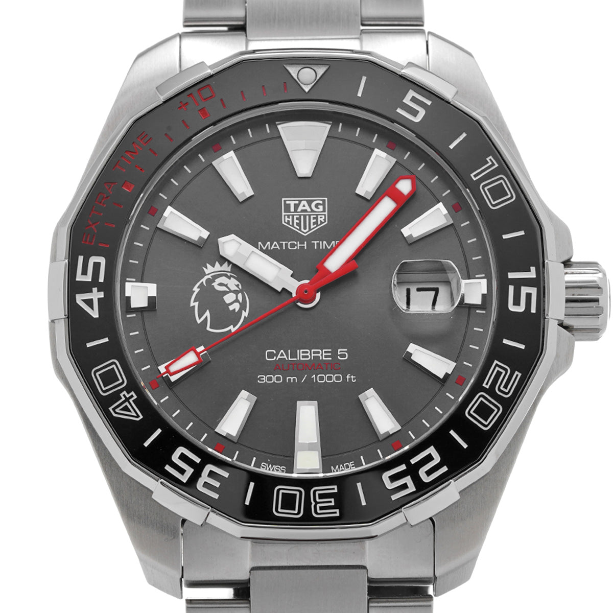 Aquaracer Calibre 5 Premier League Edition WAY201D.BA0927 Charcoal Gray TAG HEUER Men's [Pre-Owned]