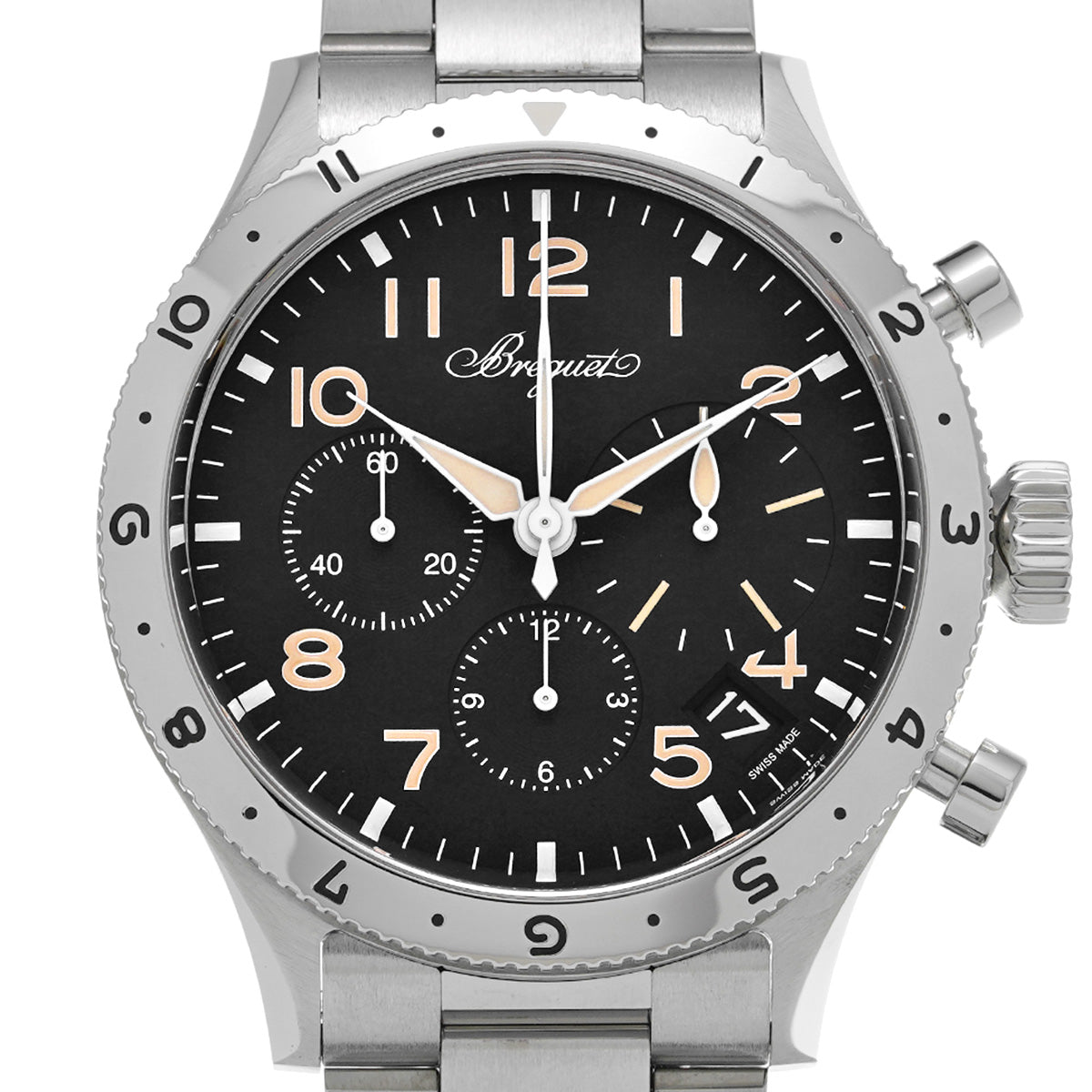 Type XX Chronograph 2067 2067ST/92/SW0 Black Breguet Men's [Pre-Owned].