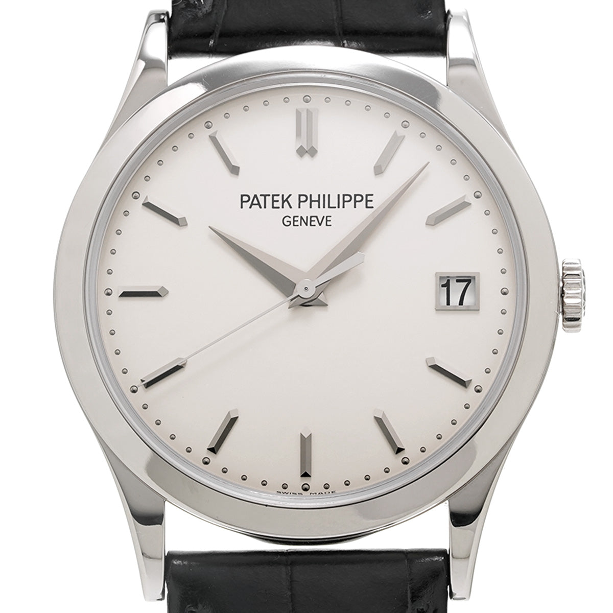 Calatrava 5296G-001 Silver PATEK PHILIPPE Men's [Pre-Owned].