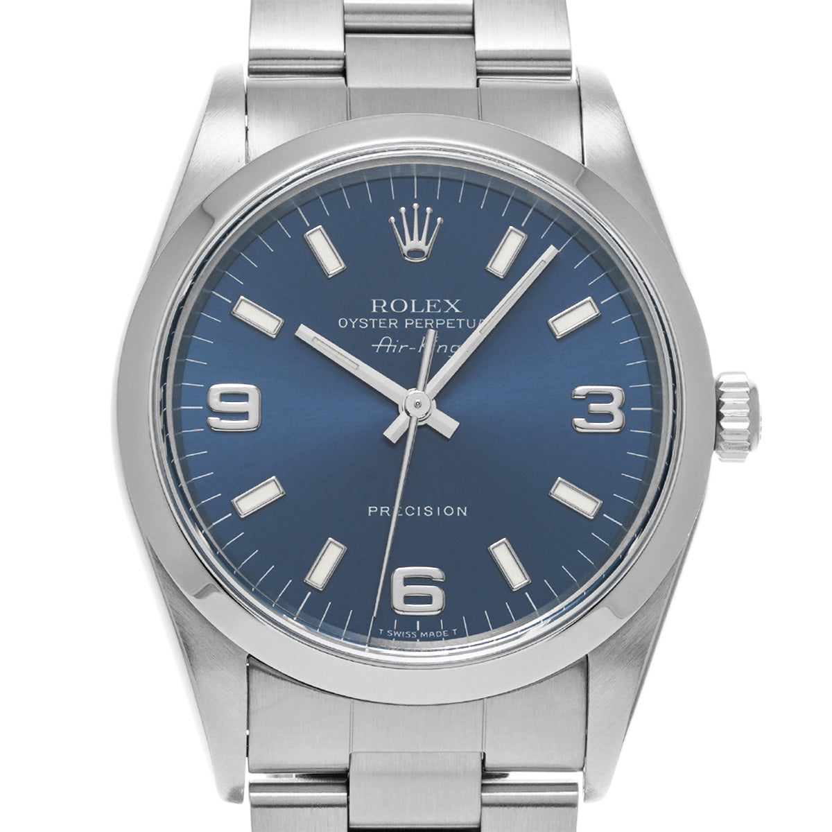 Air-King 14000 U (manufactured circa 1997) Blue ROLEX Men's [Pre-owned].