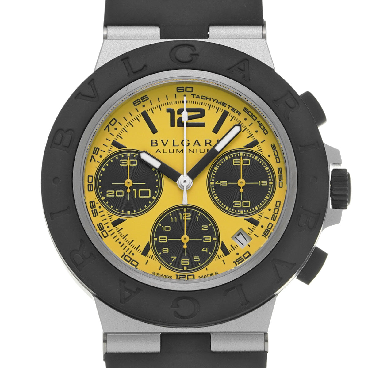Aluminium Gran Turismo Limited Edition 104006 Yellow BVLGARI Men's [Pre-Owned].