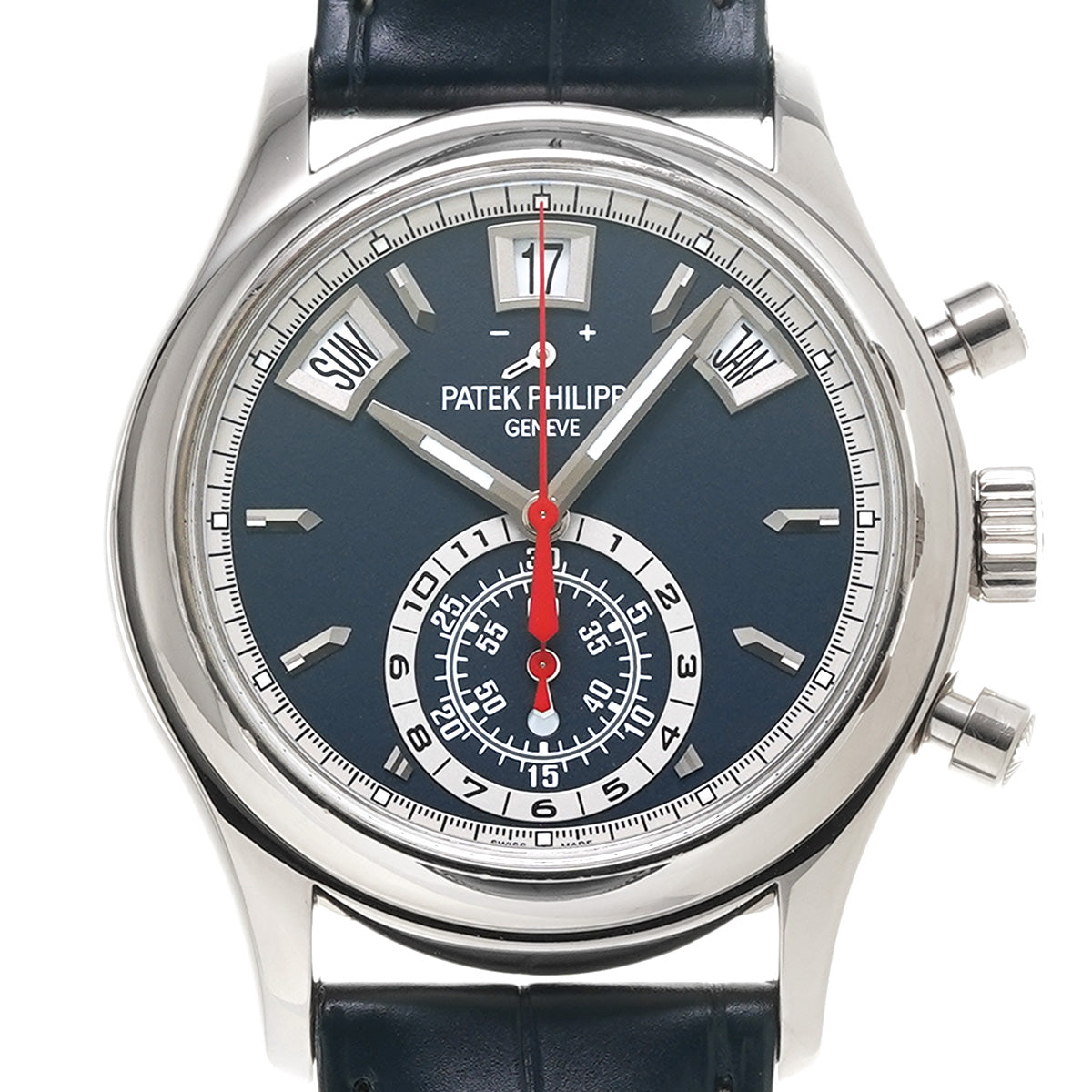 Complication Annual Calendar Chronograph 5960/01G-001 Blue PATEK PHILIPPE Men's [Pre-Owned].