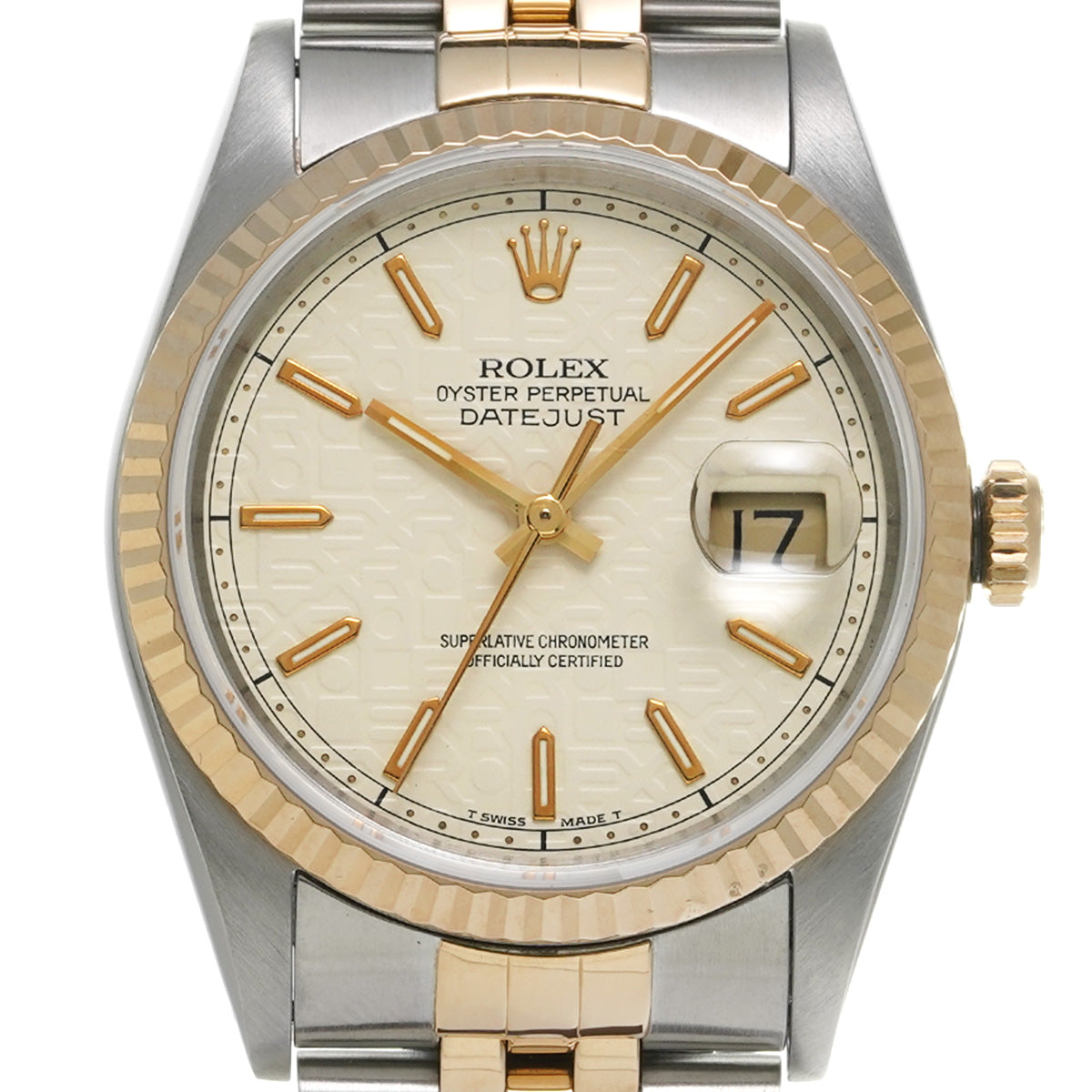 16233 Datejust X (manufactured circa 1993) Ivory Computer ROLEX Men's [Pre-Owned].