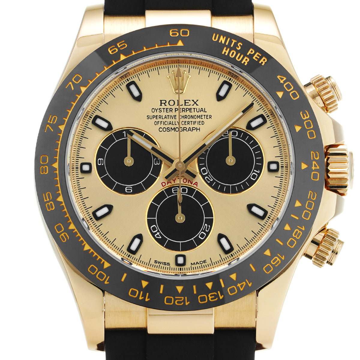 Cosmograph Daytona 116518LN Random Serial Champagne/Black ROLEX Men's [Pre-Owned].