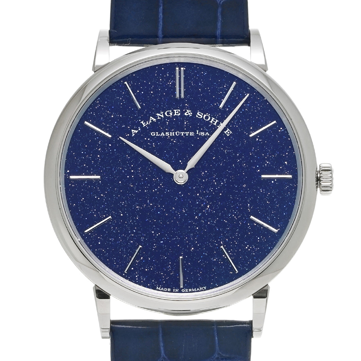 Saxonia Flach 205.086 Copper Blue A. Lange &amp; Sohne Men's [Pre-owned].