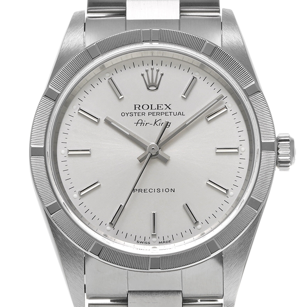 Air-King 14010M P (made around 2001) Silver ROLEX Men's [Pre-Owned].