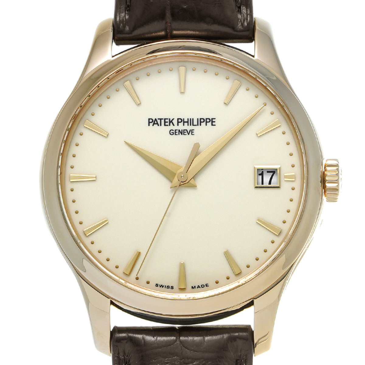 Calatrava 5227J-001 Ivory Laquer PATEK PHILIPPE Men's [Pre-Owned].