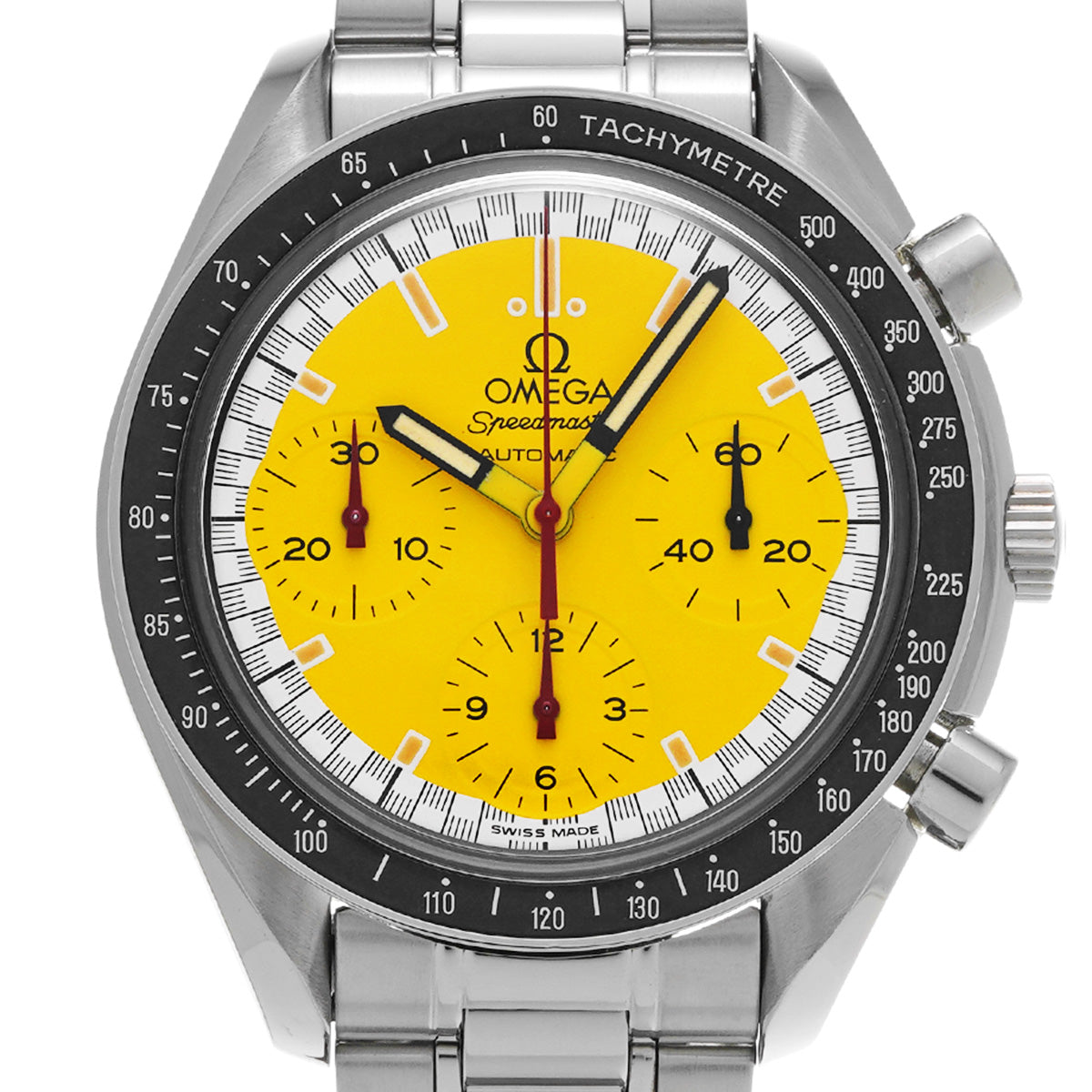 Speedmaster Racing Michael Schumacher 3510.12 Yellow OMEGA Men's [Pre-Owned].