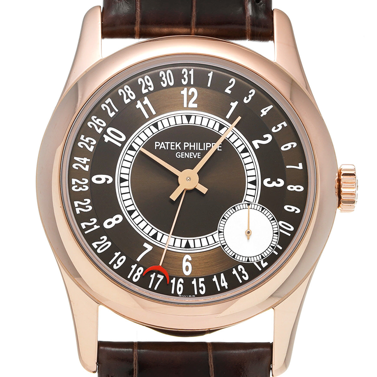 Calatrava 6000R-001 Brown PATEK PHILIPPE Men's [Pre-Owned].