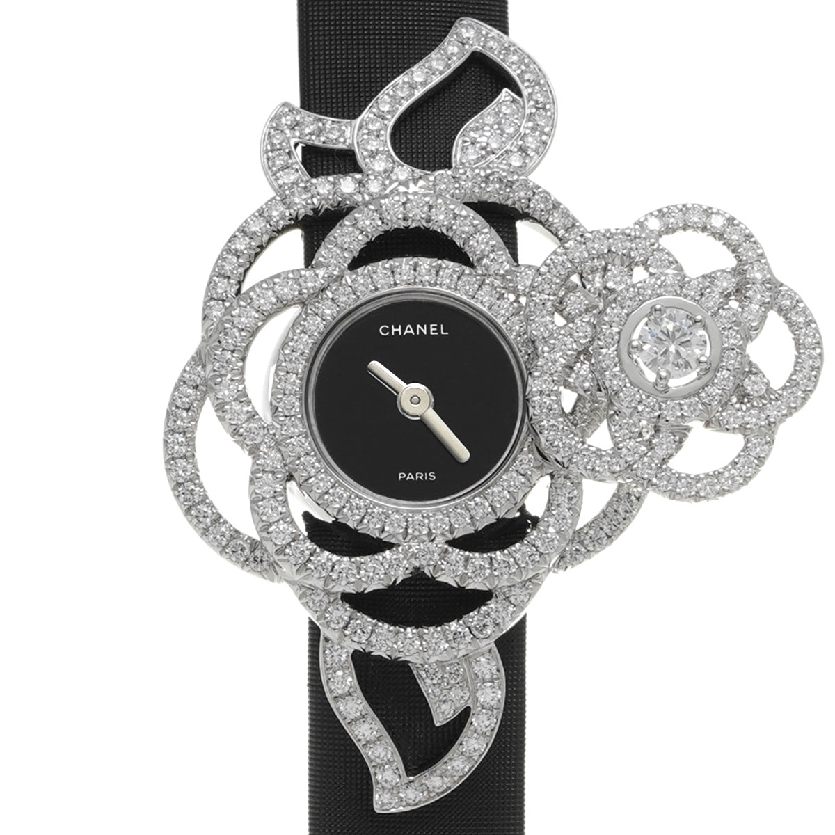 Camelia J3755 Black CHANEL Ladies [Pre-owned].
