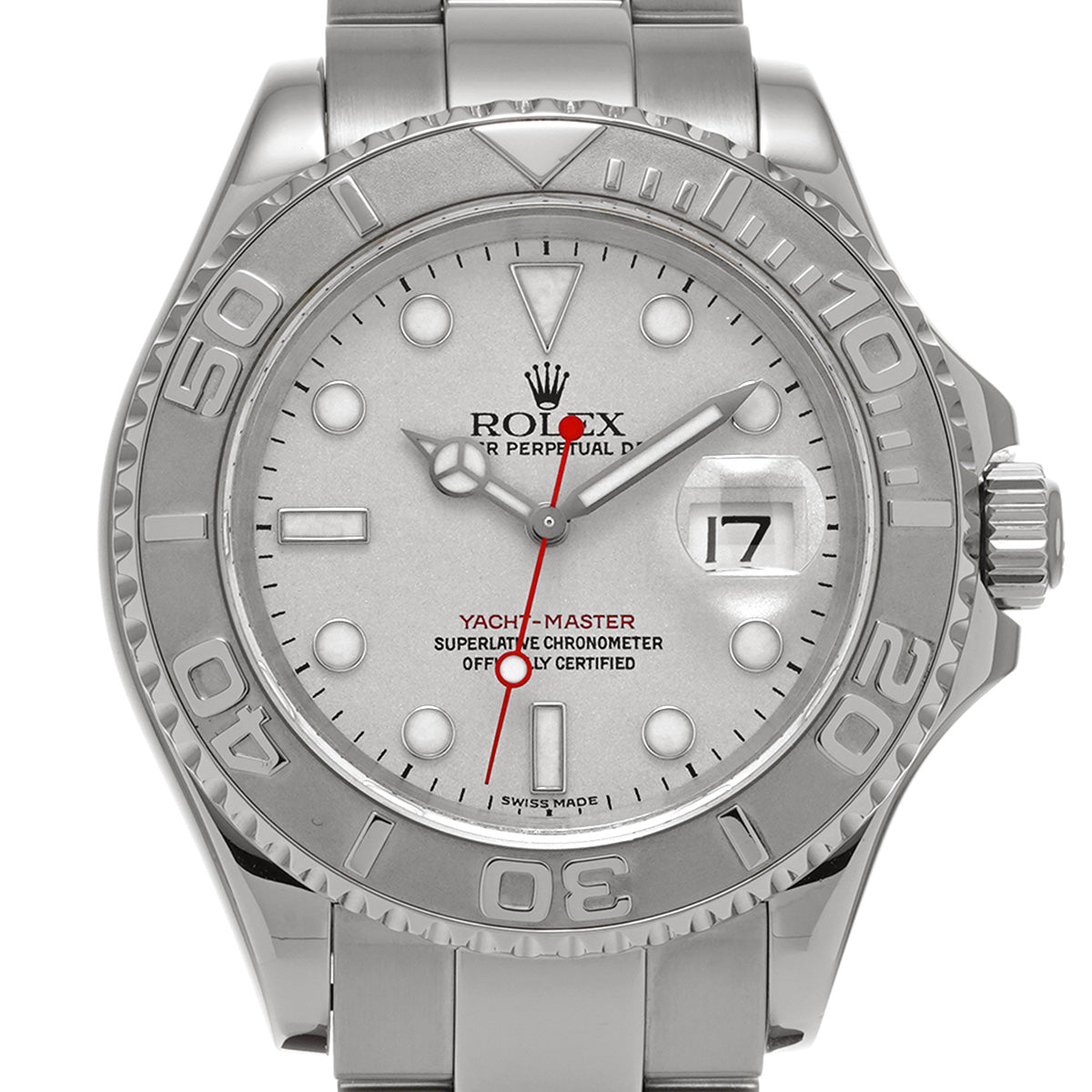 Yacht-Master Rhodium 16622 F (manufactured circa 2003) Gray ROLEX Men's [Pre-Owned].