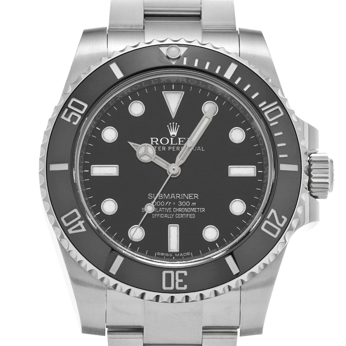 Submariner 114060 Random Serial Black ROLEX Men's [Pre-Owned].