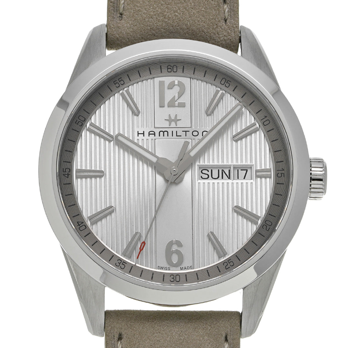 Broadway Day Date Quartz H43311915 Silver HAMILTON Men's [Pre-Owned].