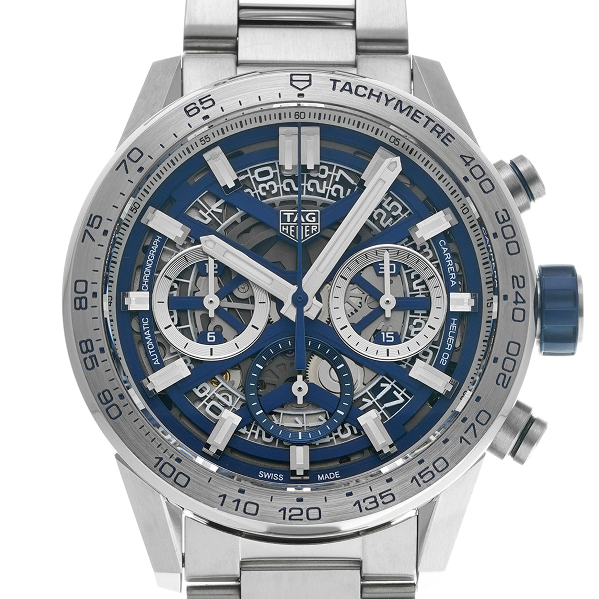 CARRERA Calibre Heuer 02 Chronograph Blue Edition CBG2019.BA0662 Blue TAG HEUER Men's [Pre-Owned].