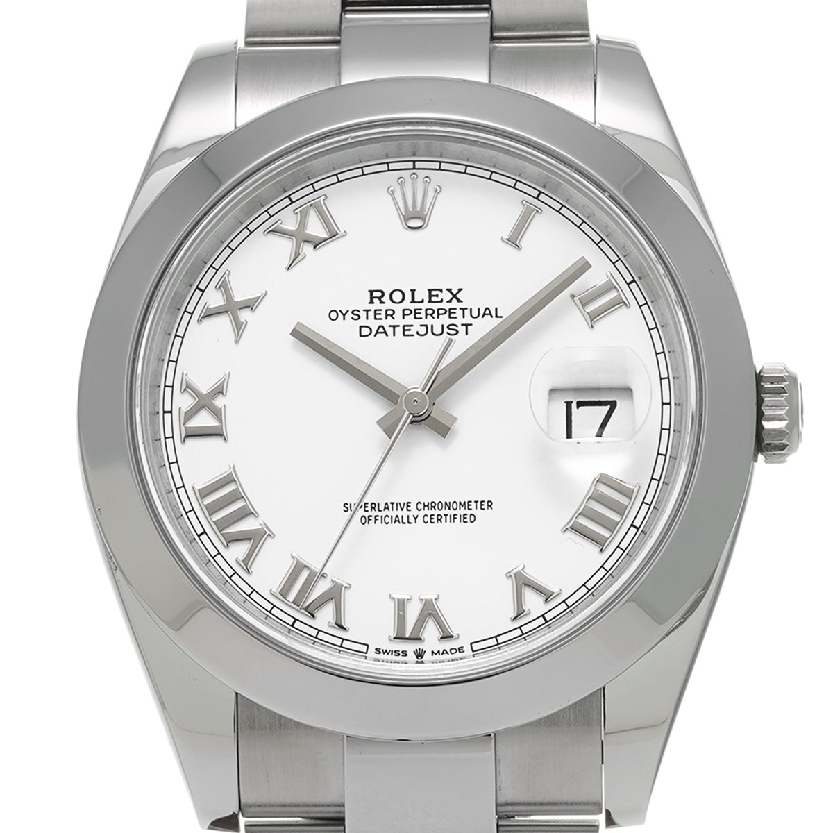 DATE JUST 41 126300 Random Serial White ROLEX Men's [Pre-owned].