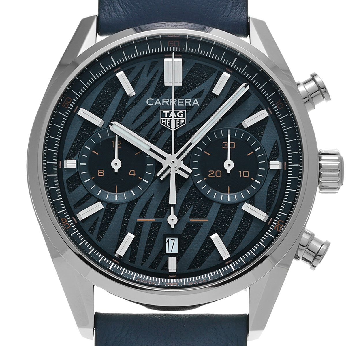 CARRERA CALIBRE HEUER 02 Chronograph Japan Limited Edition CBN201A.FC6539 Blue/Black TAG HEUER Mens [Pre-Owned].