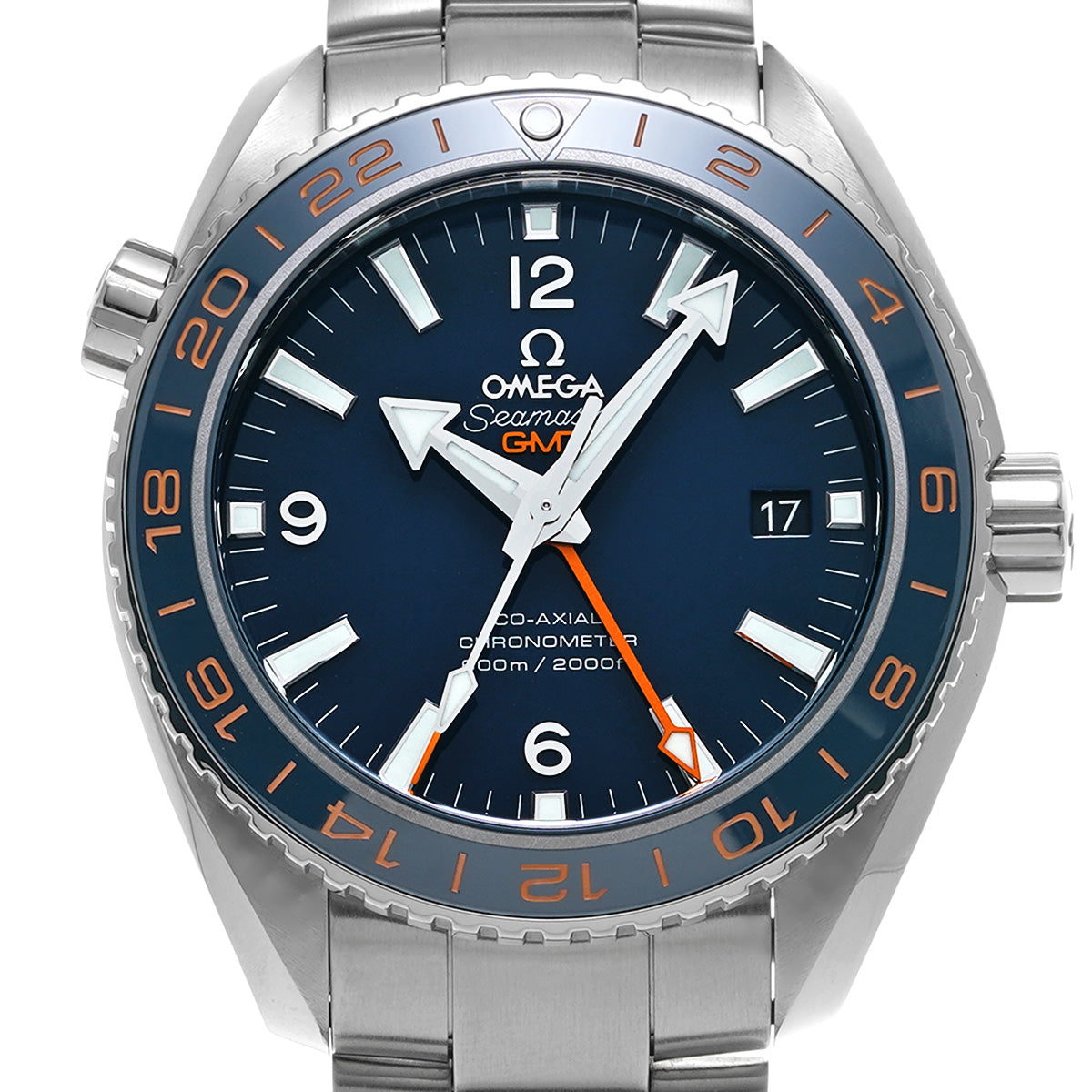 Seamaster Planet Ocean 600 Co-Axial GMT Good Planet 232.30.44.22.03.001 Blue OMEGA Mens [Pre-Owned]
