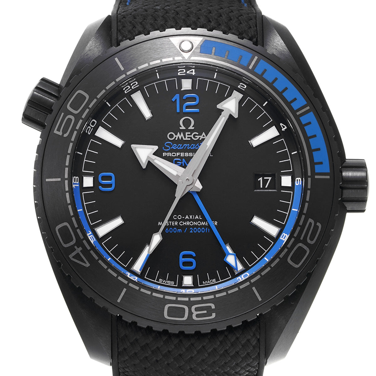 Seamaster Planet Ocean Master Chronometer GMT 215.92.46.22.01.002 Black OMEGA Men's [Pre-owned]