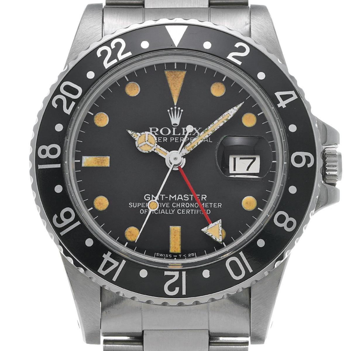 GMT Master 16750 66s (manufactured circa 1981) Black ROLEX Men's [Pre-Owned].