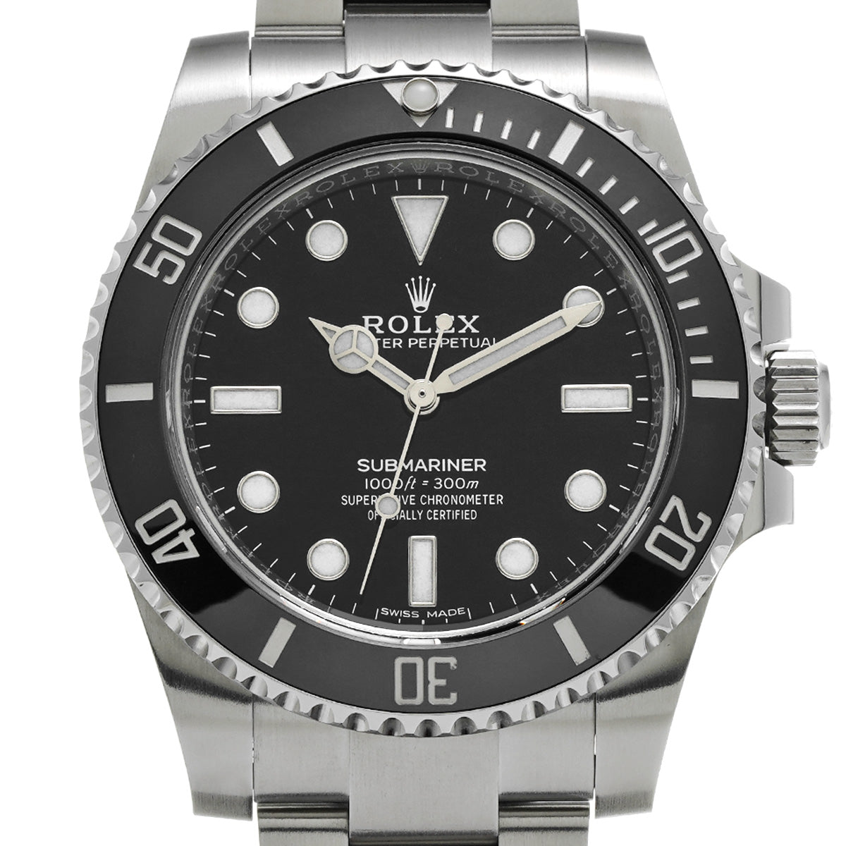 Submariner 114060 Random Serial Black ROLEX Men's [Pre-Owned].