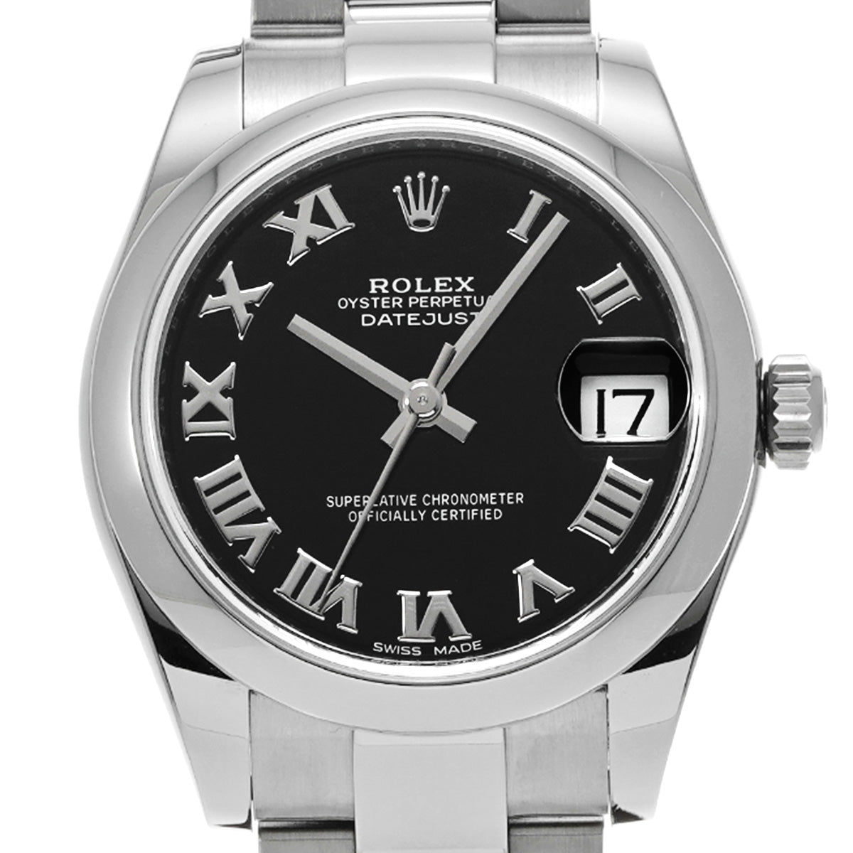 DATE JUST 178240 Random Serial Black ROLEX Unisex [Pre-owned].