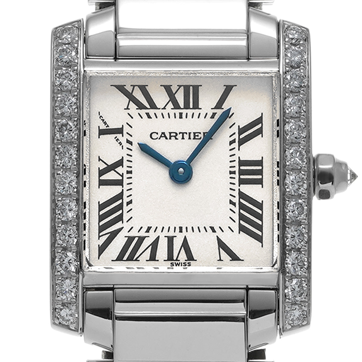 Tank Francaise SM WE1002S3 Silver CARTIER Ladies [Pre-owned]