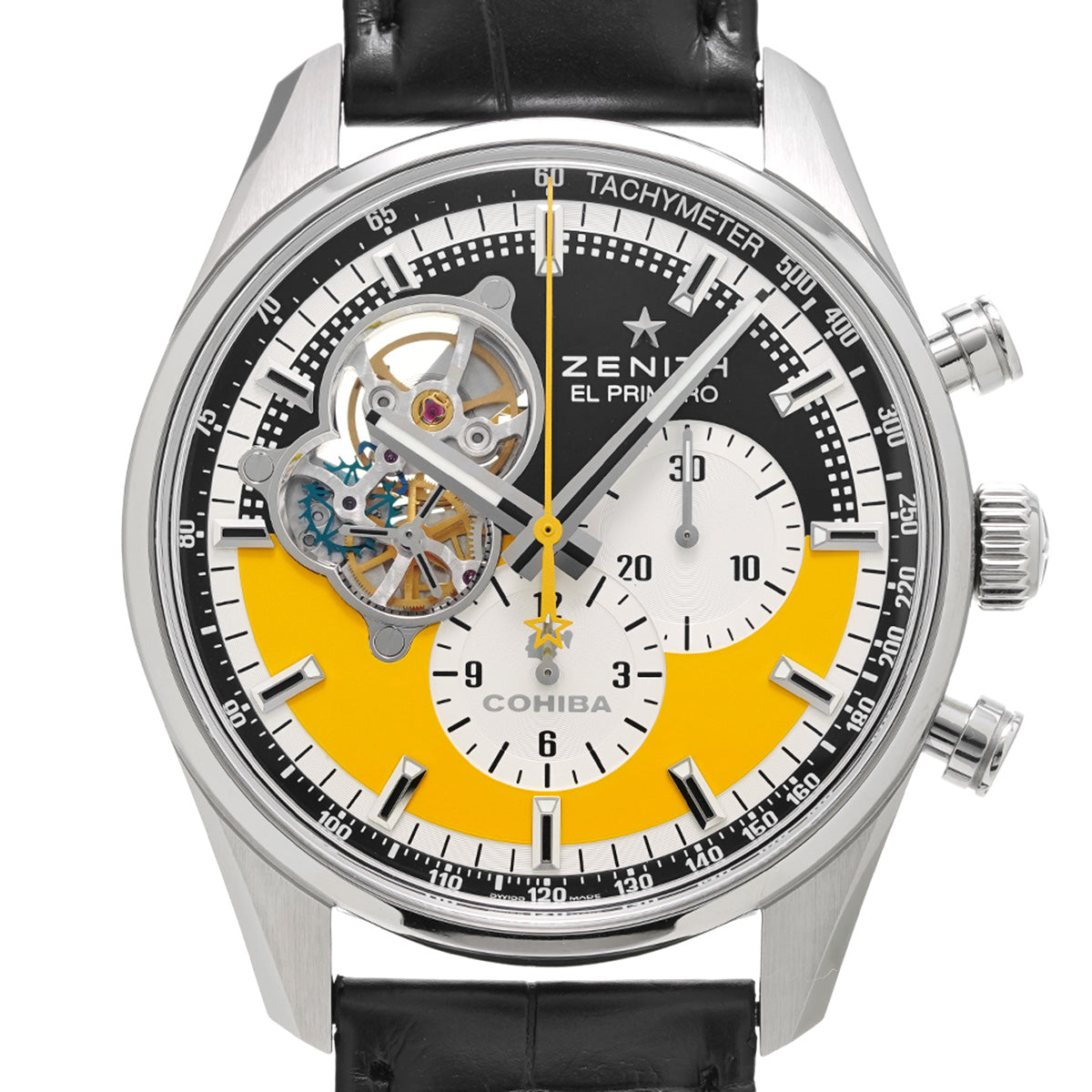 Chronomaster El Primero Open Cohiba 55th 03.2041.4061/55.C496 Black/Yellow ZENITH Men's [Pre-owned]
