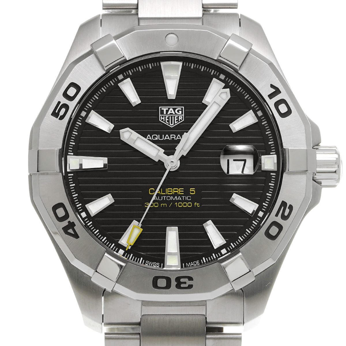 Aquaracer Calibre 5 WAY2010.BA0927 Black TAG HEUER Men's [Pre-Owned].