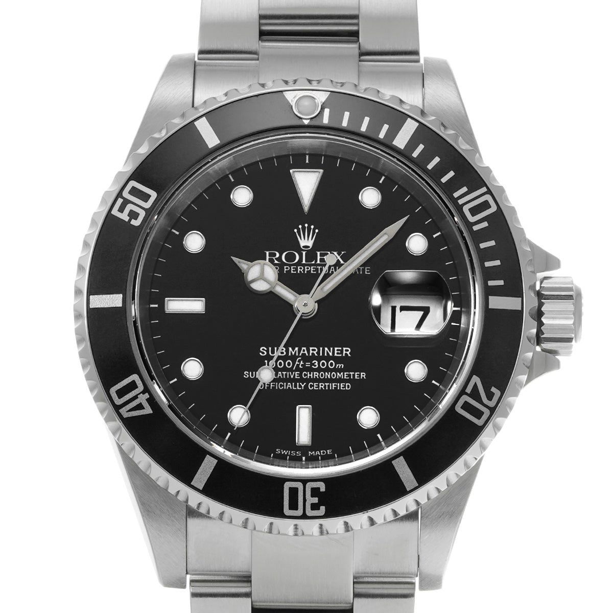 Submariner Date 16610 Y No. (manufactured circa 2002) Black ROLEX Men's [Pre-owned].