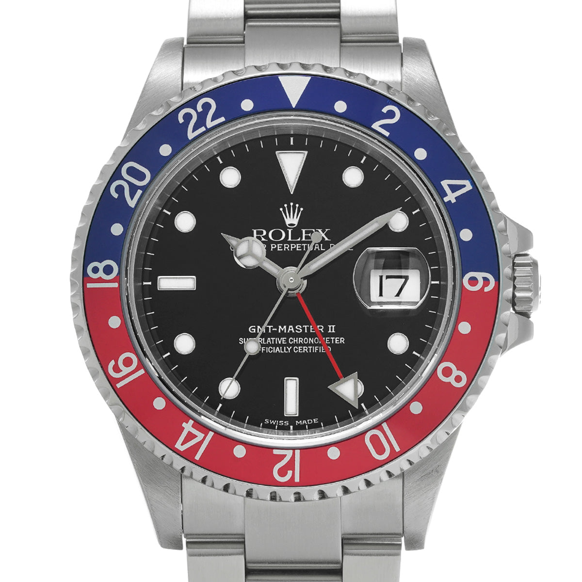 GMT Master II 16710 F No. (manufactured around 2004) Black ROLEX Men's [Pre-Owned].