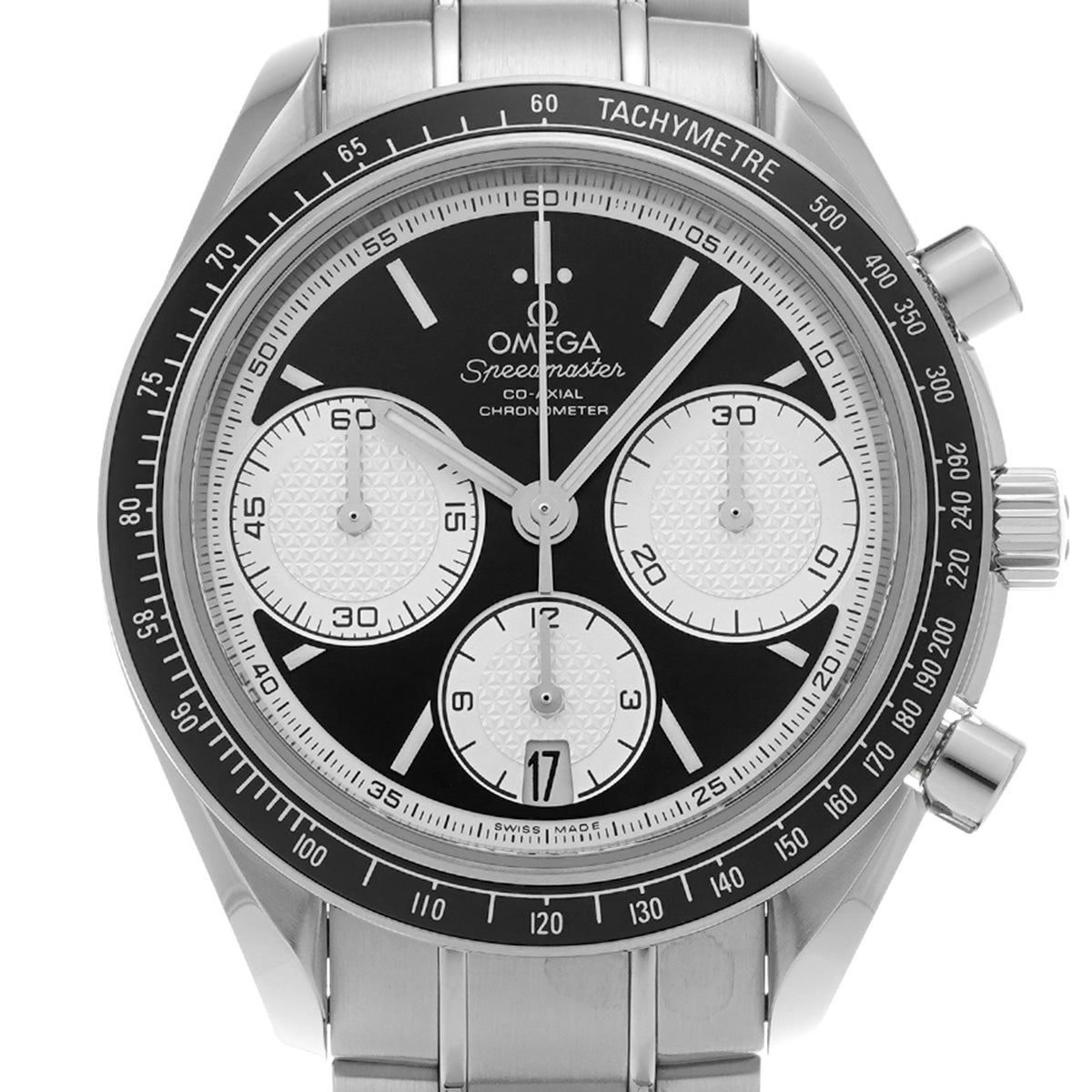 Speedmaster Racing Co-Axial 326.30.40.50.01.002 Black/Silver OMEGA Men's [Pre-Owned].