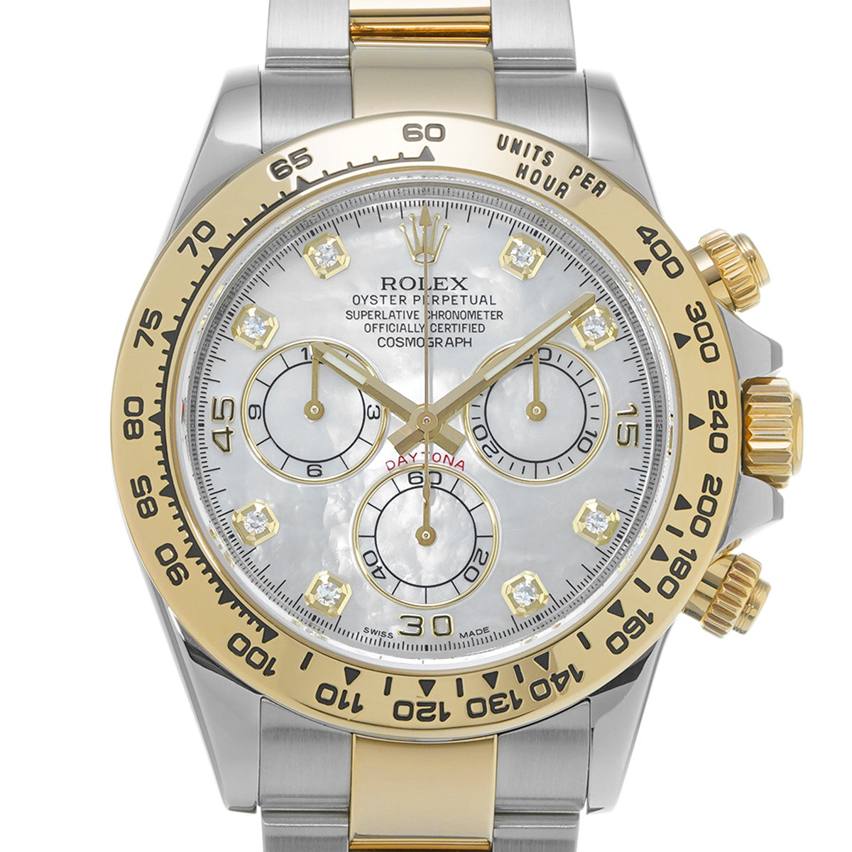 Cosmograph Daytona 116503NG Random Serial White MOP/Diamond ROLEX Men's [Pre-Owned].