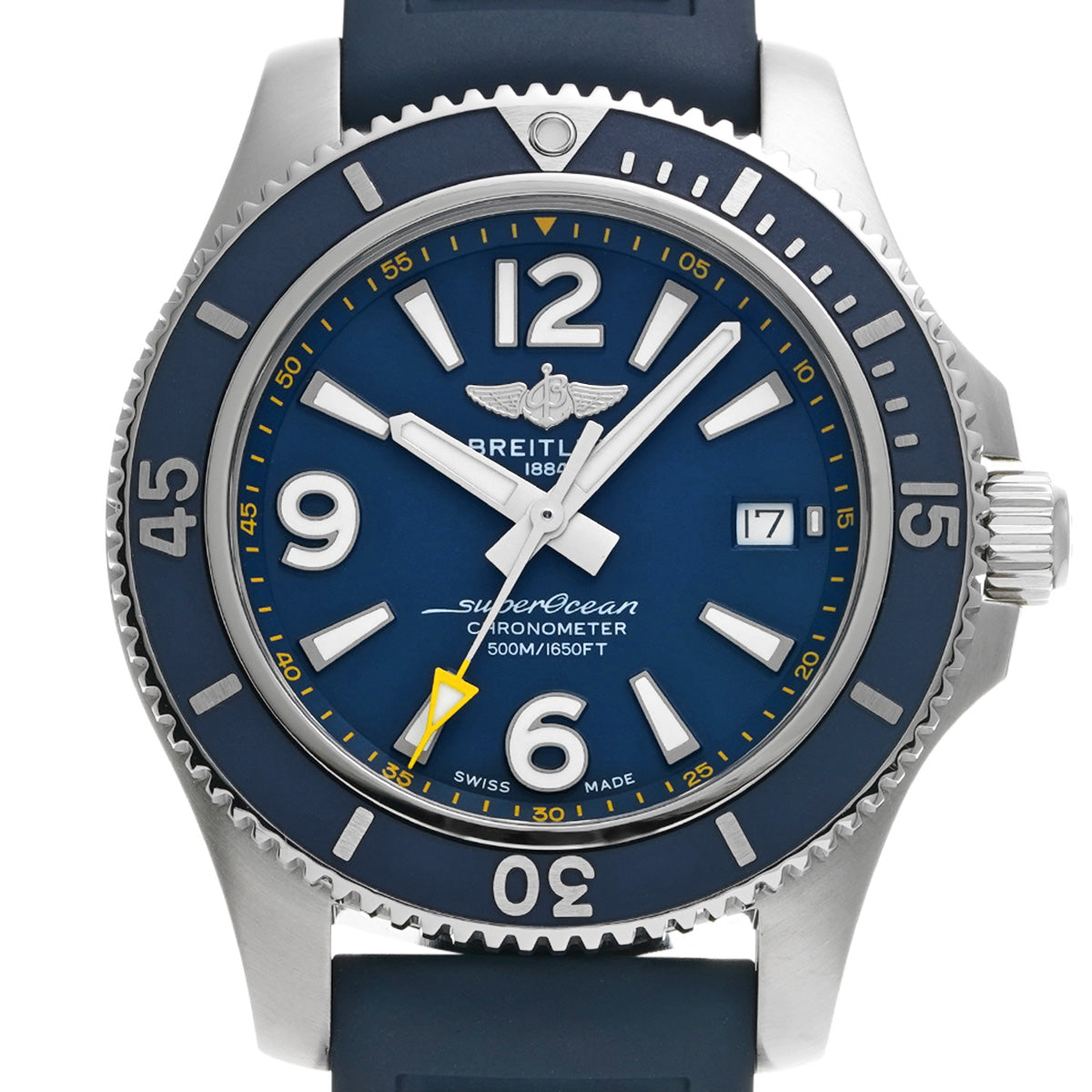Super Ocean Automatic 42 Japan Edition A173661A1C1A1 Blue BREITLING Men's [Pre-Owned].