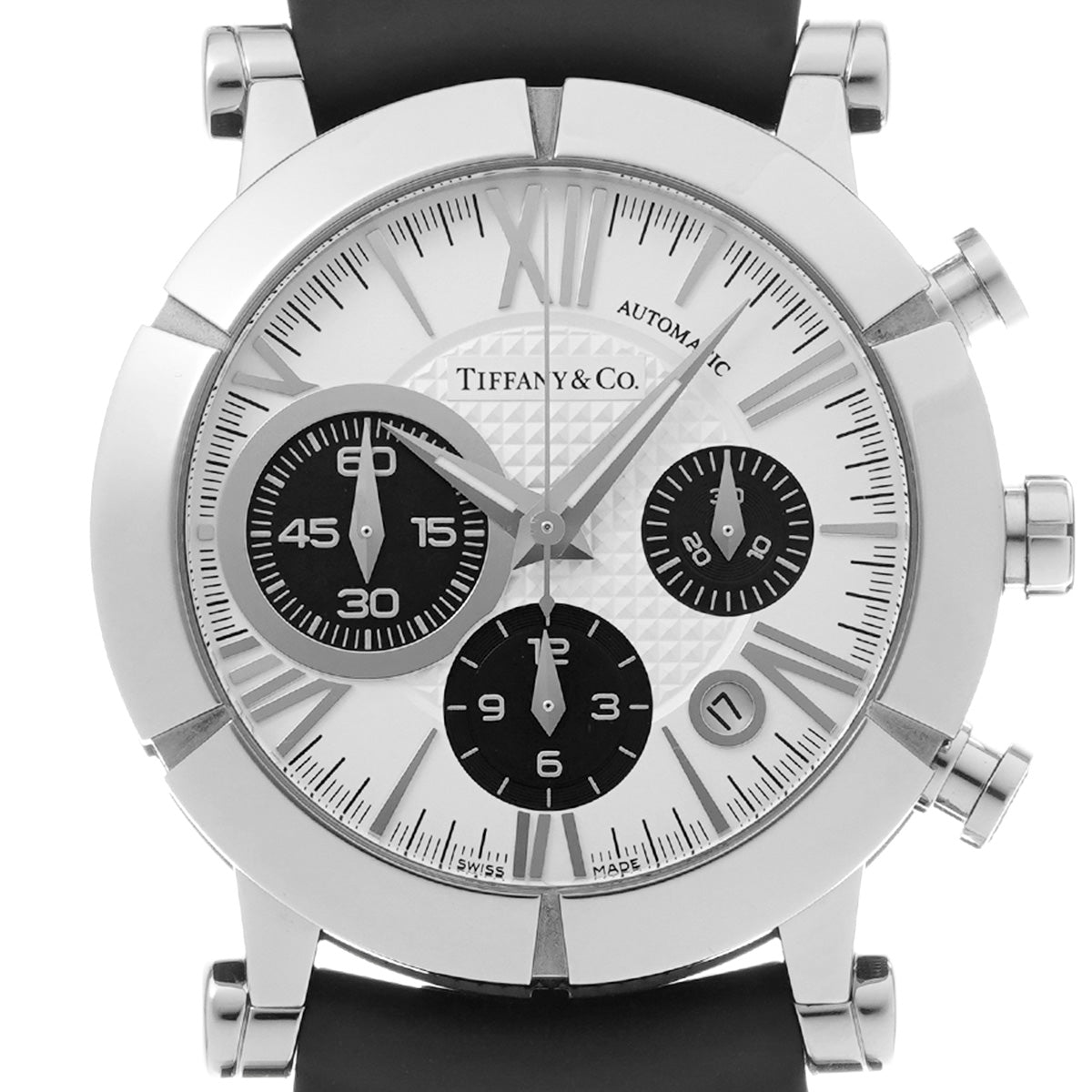 Atlas Gent Chronograph Z1000.82.12A21A71A Silver/Black TIFFANY &amp; Co. men's [pre-owned]